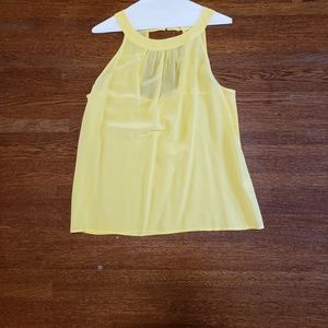 Yellow Sleeveless Blouse